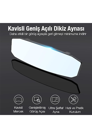 Ally Sd-2415 Kavisli Dışbükey Geniş Açılı Araç Dikiz Aynası 299x