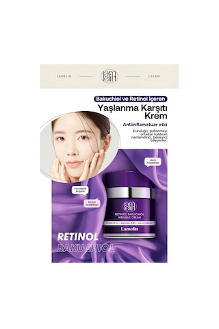 Lamelin Retinol ve Bakuchiol İçeren ve Leke Krem Lamelin Retinol Bakuchiol Cream 75 ML