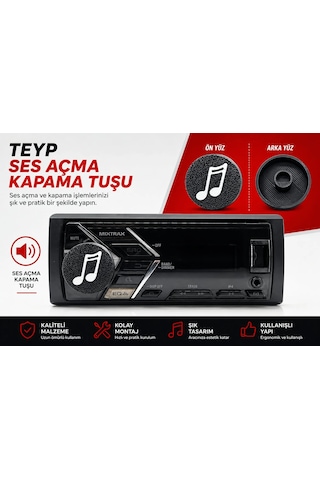 Universal Teyp Düğmesi - Bir Çok Teyp İçin Ses Açma Kapama Düğmesi , Melodi Teyp Ses Tuşu