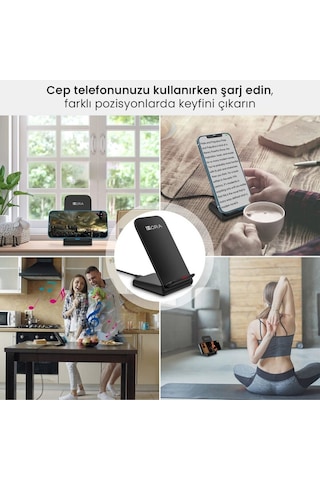 Gar157 Kablosuz Hızlı Şarj Cihazı 15w AirPods Ve Apple iPhone Uyumluluğu Qi Teknolojisi