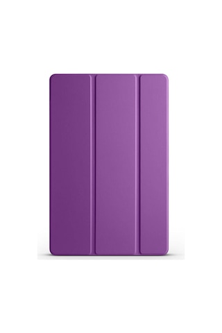 Goocamp Galaxy Tab A9 Plus Uyumlu Smart Cover Standlı 1-1 Kılıf-mor Tablet Kılıfı
