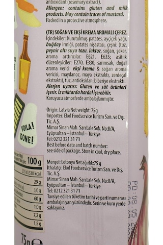 Long Chips Ekşi Kremalı Ve Soğanlı Cips 75 Gr