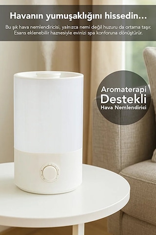 3 Litre Ultrasonik Oda Hava Nemlendirici 7 Renk Ledli Aromatera