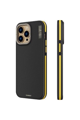 Youngkit Apple Uyumlu iPhone 14 Pro Magsafe Şarj Özellikli 600d Kevlar Kılıf