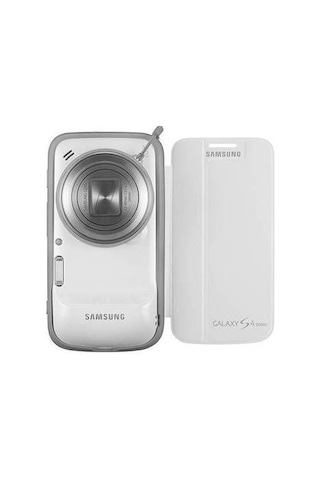 Galaxy S4 Zoom Sm-c1010 İle Uyumlu Flip Cover Beyaz Ef-ggs10fwegww