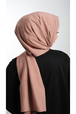 Gül K. Düz Klasik Şal Pamuk Caz Sade 202105 18 Gülkurusu