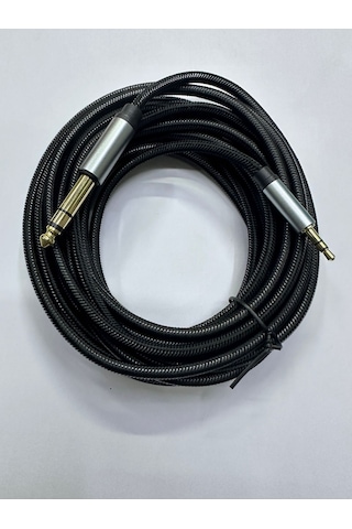 3.5 Mm 6.3 Mm Stereo Aux Kablo Aux Amfi Kablosu 3m