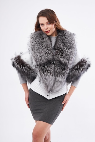 Derinss Dka1717 Hakiki Deri Kadın Beyaz Kaban/mont 001