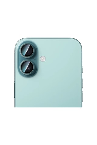 Apple Uyumlu iPhone 16 Caseworld Alloy Serisi Oleofobik Anti Reflective Kamera Lens Koruyucu Yeşil
