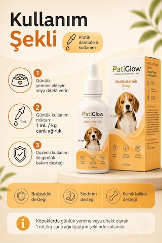 Patiglow Köpek Multivitamin Damla