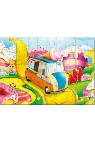 Star Puzzle 50 Parça Şeker Diyarı Çocuk Puzzle 1 Adet