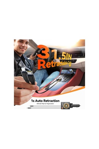 Tongxida Joyroom Ccl05 4'ü 1 Arada Geri Çekilebilir Teleferik Şarj Cihazı Siyah, Koyu Gri Siyah - Koyu Gri