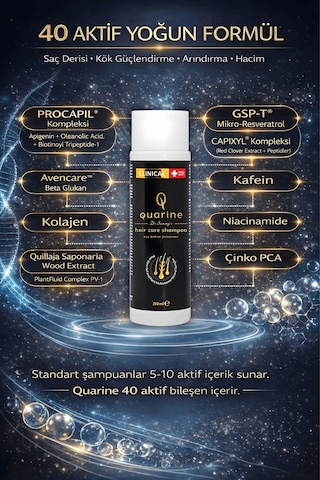 Dr. Sammy's Quarine Premium Şampuan 250ml Dökülen