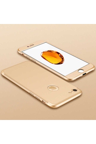 Apple Uyumlu iPhone 5 Kılıf Zore Ays Kapak Gold