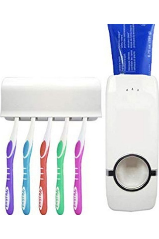 Diş Macunu Sıkacağı Fırçalık Çok Renkli