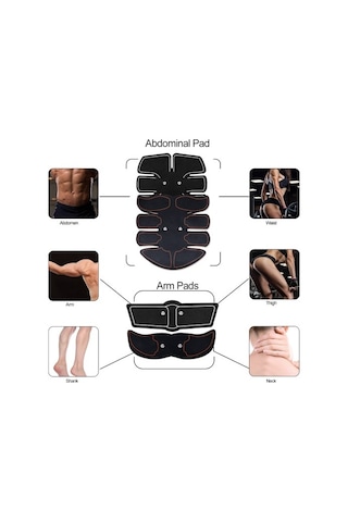 Kablosuz Elektrikli Kas Stimülatörü Kol Kalça Karın Masajı 62go31 Çok Renkli