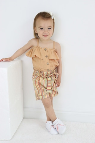 Kız Çocuk Askılı Şortlu Pamuklu Yazlık Takım Tf7322 001