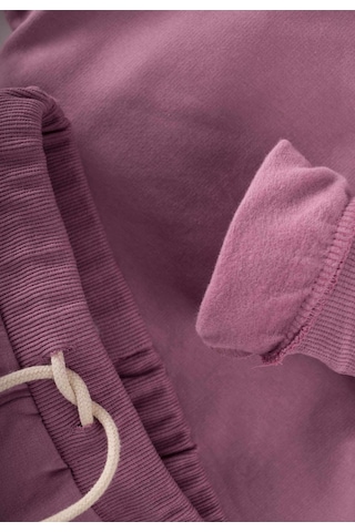 Cigit Basic Karyoka Detaylı Sweatshirt Takım 3-8 Yaş Leylak Leylak