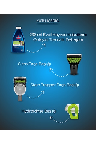 Bissell SpotClean Pet Plus Evcil Hayvanlı Evlere Özel Halı Koltuk Yıkama ve Leke Çıkarma Makinesi