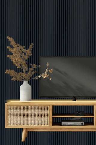 Mdf Ahşap Akustik Duvar Paneli 60x275 Cm - Lacivert 60x275