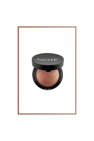Note Cosmetique Baked Blusher Işıltılı Fırınlanmış Toz Allık - 04 Deeply Bronze