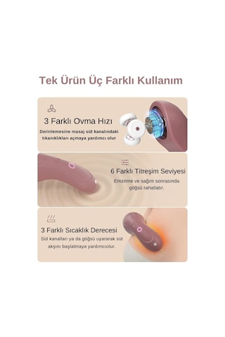 Momcozy 3 Ü 1 Arada Masaj Aleti Pembe