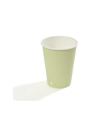14 Oz Single Wall Baskılı Karton Bardak Açık Yeşil 50 Adet 50