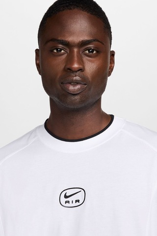 Nike Sportswear Swoosh Air Logo Short-sleeve Erkek Tışört-hm0182-100-tanemsport Beyaz