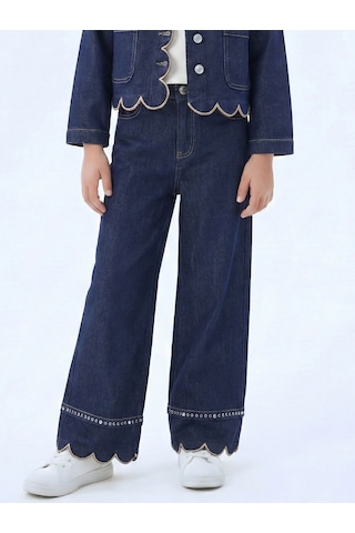 Xo Kids Kız Çocuk Pantolon 4-13 Yaş 26104 Mavi