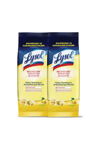 Lysol Yüzey Temizleyici Mendil 144 Yaprak (2 x 72)