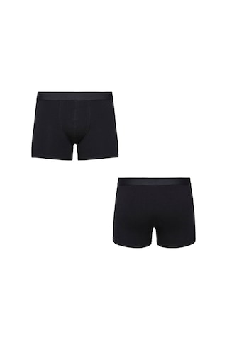 Nacar Store Erkek Boxer Pamuklu Likralı 8'li Paket Siyah