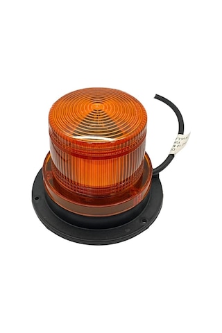 12v-24v Çakar Tepe Lamba Ledli Mıknatıslı Kablolu Sarı 128 110 Mm