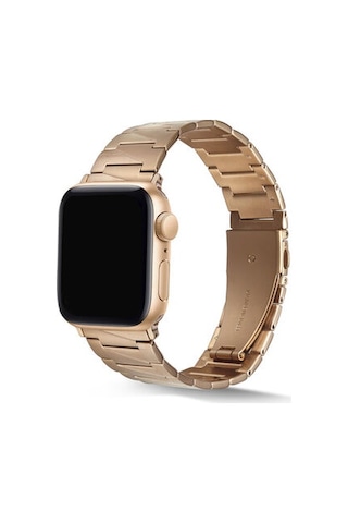 Apple Watch Uyumlu 38mm Krd-48 Metal Kordon - Rose Gold