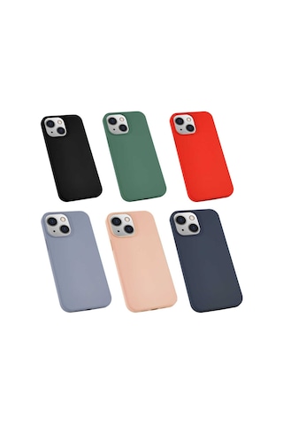 Apple Uyumlu iPhone 13 Kilif Silksafe Wireless Kadife Iç Yüzey Silikon 531708212