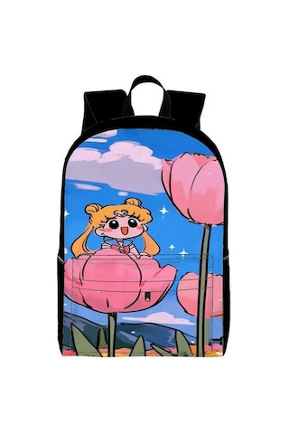 Trendooze Uygun, Siyah Siyah Siyah Sırt Seyahat, Sailor Organizasyon Moon Kawaii Karikatür, İş İnç İle, İçin, Genç, Dizüstü Çoklu Cf93 Çantası, Çalışması Bölmeleri Bilgisayara 15.6 Hn Siyah