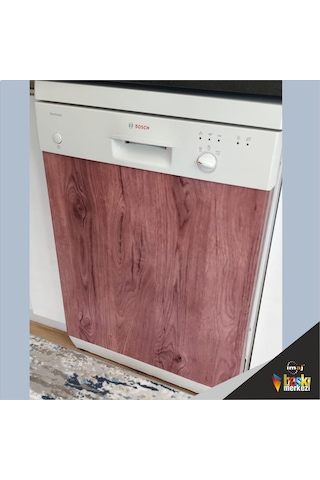 Buzdolabı-Bulaşık Makinesi Kapak Folyo Kaplama Ahşap Desen (389124858)