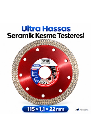 10 Adet Ultra Hassas Seramik Kesme Taşlama 115 Mm Granit Fayans Mermer Cam Elmas Kesme Testeresi