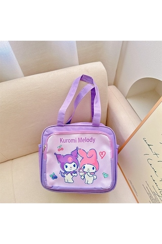 Pazly Büyük Termal Beslenme Çantası, Bez Çanta Açık Mor, Pratik Ve Şık Açık Mor