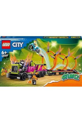 LEGO City 60357 Gösteri Kamyonu Ve Ateş Çemberi Yarışması