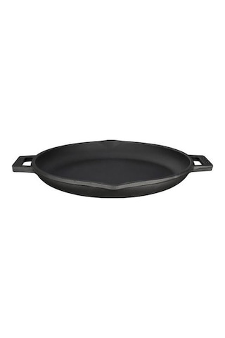 Lava Demir Döküm Yuvarlak Kavurma Tavası 30 CM Metal Kulplu
