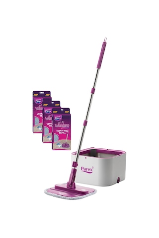 Wondero Temiz Su ile Kirli Suyu Ayıran Otomatik Temizlik Set +3 Yedek Moplu