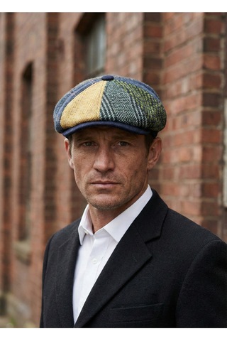 Emybox Erkek Kaşe 8 Köşe Kasket Şapka Klasik Retro- Peaky Blinders Tarzı Lastikli Standart Beden O