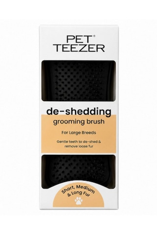 Tangle Teezer Pet Teezer De-shedding Büyük Irk Köpek Bakım Fırçası 14,7x6,4 Cm Mor-siyah
