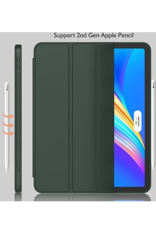 Apple Uyumlu iPad Pro 11 3. Nesil 2021 Kılıf Kalem Bölmeli Smart Case A2