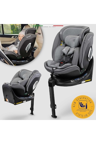 Elele Stradafix 360 Dönen I-size Oto Koltuğu İsofix 40-150 Cm 0-36 Kg Gri