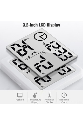 Folinda Mini Dijital Odalar İçin Sicaklık Nem Ölçer -10 C 70 C, 20% 99% Rh Pil İle Teslim Edilir