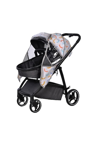 Safemom Oxford Bebek Arabası Yağmurluğu Şeffaf 05983454323n1 Şeffaf