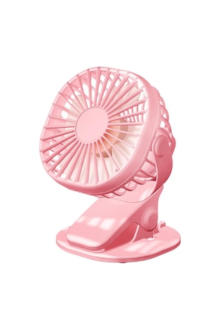 Clipon Fan, Usb Küçük Fan, Usb Kablosu İle Güçlendirildi, 3 Hız, Ofis Yatak Odası Masaüstü Pembe İçin Sessiz Elektrikli Fan