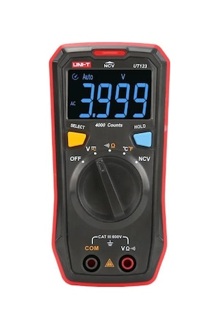 Unı-t Ut 123 Cep Tip Dijital Multimetre + Ncv Ac/dc 600v