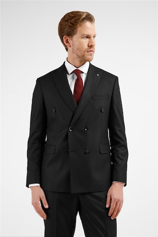 İmza Siyah Kırlangıç Yaka 6 Drop Slim Fit Takım Elbise 1001255172 Siyah